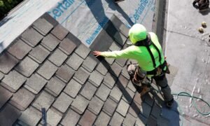 Storm-damaged asphalt-shingle roof inspected in Central Ohio