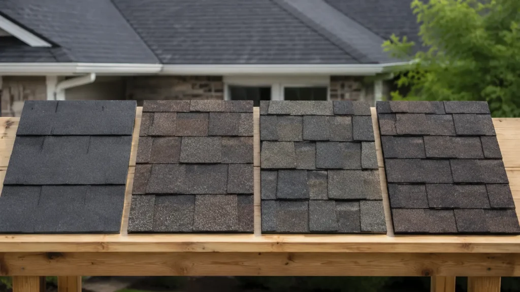 Comparison of three-tab, architectural, designer and impact-resistant asphalt shingles